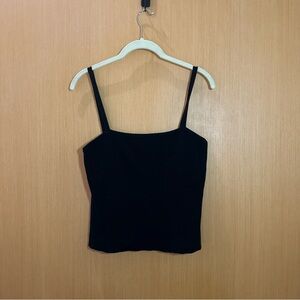 Oak + Fort knit cotton cropped tank | Size L